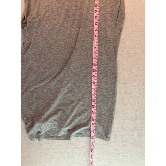 Michael Kors Gray Sleeveless Tee With Chain Necklace Embellishment M - Picture 7 of 9